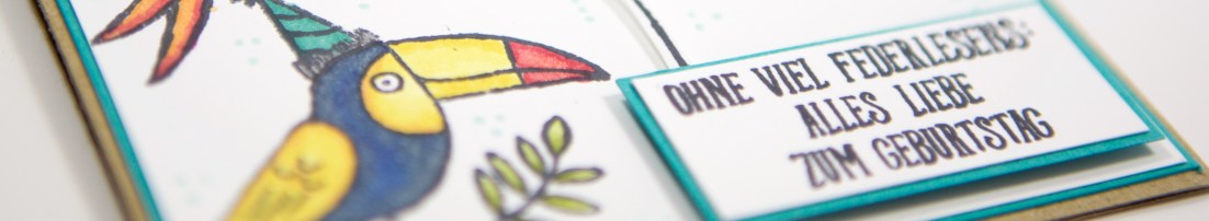 Geburtstagskarte mit Grußgezwitscher von Stampin' Up!