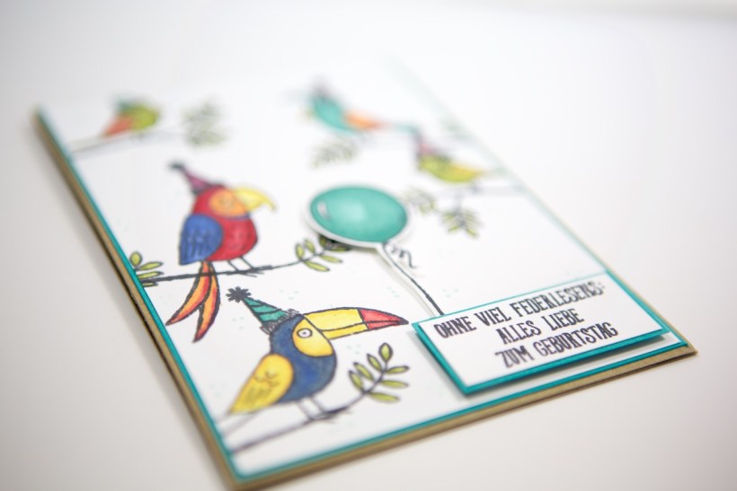 Geburtstagskarte mit Grußgezwitscher von Stampin' Up!