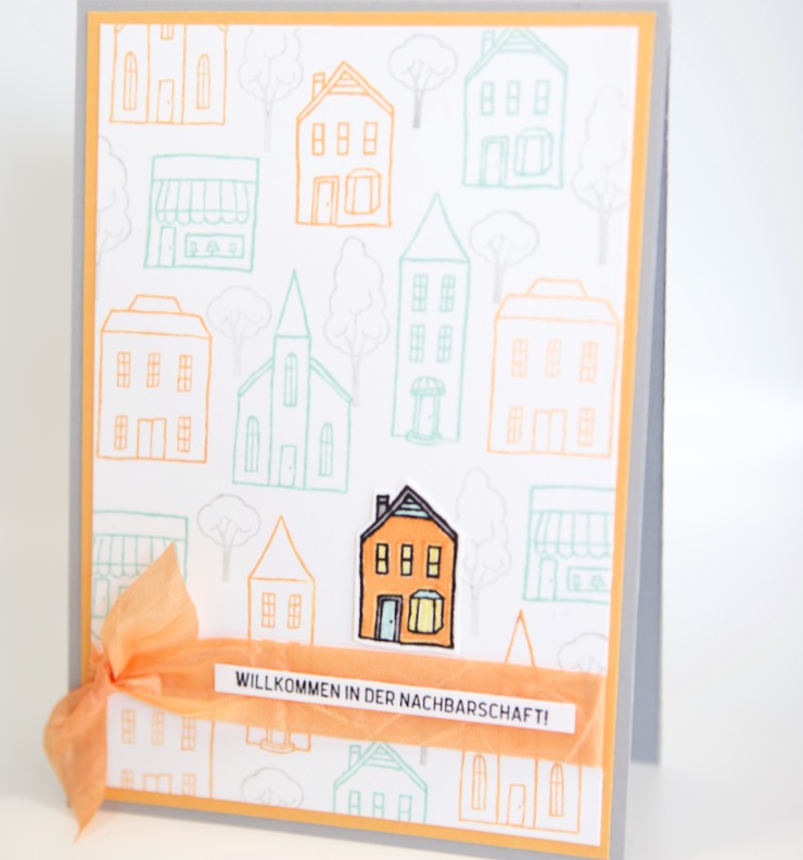 Willkommenskarte zum Einzug mit Material von Stampin‘ Up! | papersmiley