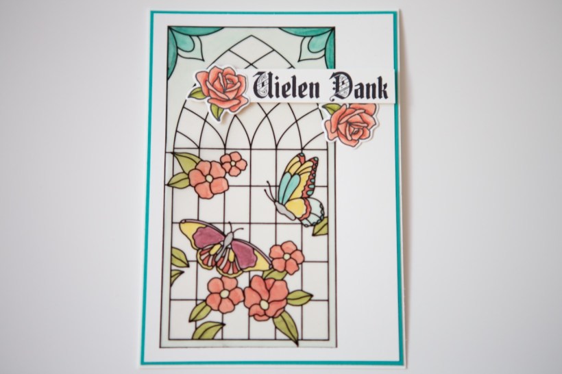 Buntglas-Karte mit Stampin' Up!