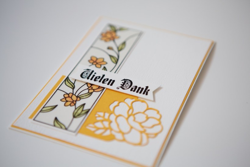 Buntglas-Karte mit Stampin' Up!