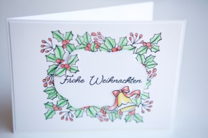 Weihnachtskarte mit Farbenspiel der Jahreszeiten von Stampin' Up!