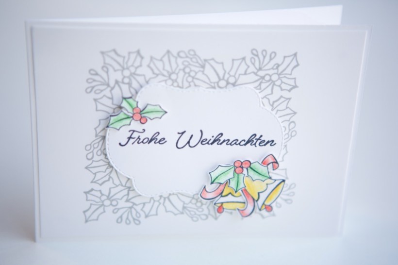 Weihnachtskarte mit Farbenspiel der Jahreszeiten von Stampin' Up!