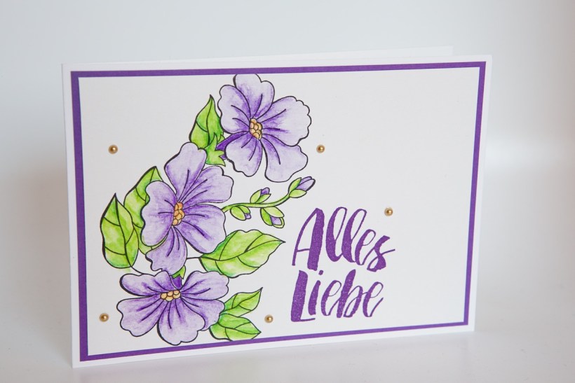 Grußkarte mit Farbenspiel der Jahreszeiten von Stampin' Up!