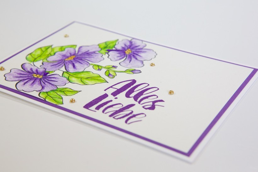 Grußkarte mit Farbenspiel der Jahreszeiten von Stampin' Up!