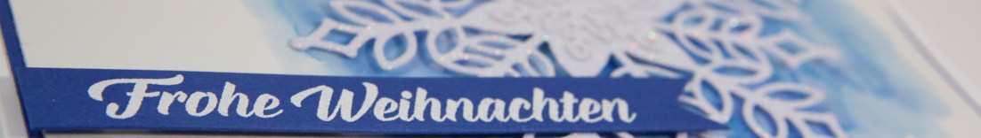 Schneeflockenkarte mit Stampin' Up!