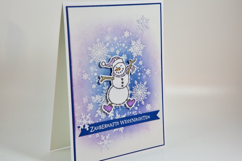 Schneemannkarte mit Stampin' Up!