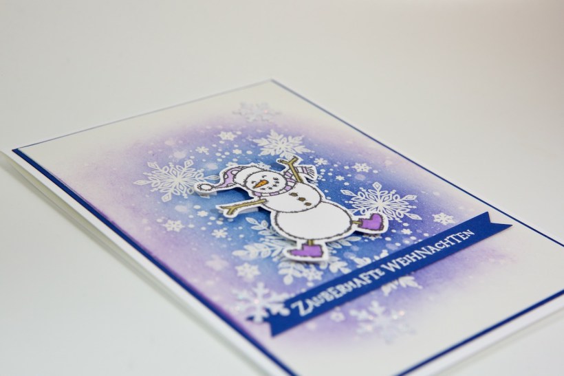 Schneemannkarte mit Stampin' Up!