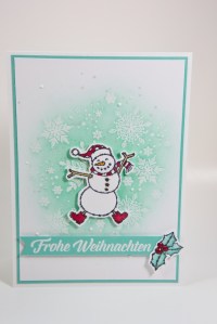 Schneemannkarte mit Stampin' Up!