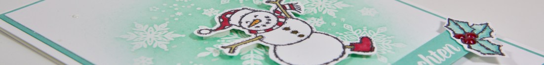 Schneemannkarte mit Stampin' Up!