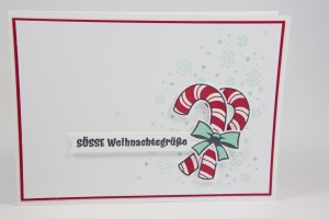 Candy Cane Weihnachtskarte mit Stampin' Up!
