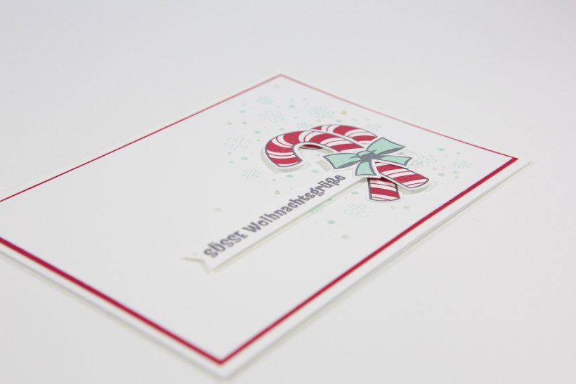 Candy Cane Weihnachtskarte mit Stampin' Up!