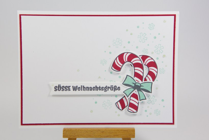 Candy Cane Weihnachtskarte mit Stampin' Up!