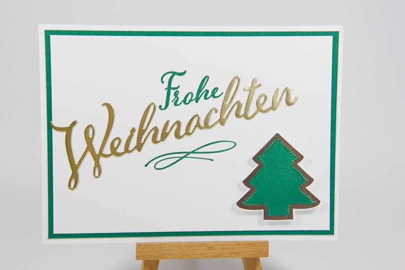 Simple Weihnachtskarte mit Stampin' Up!