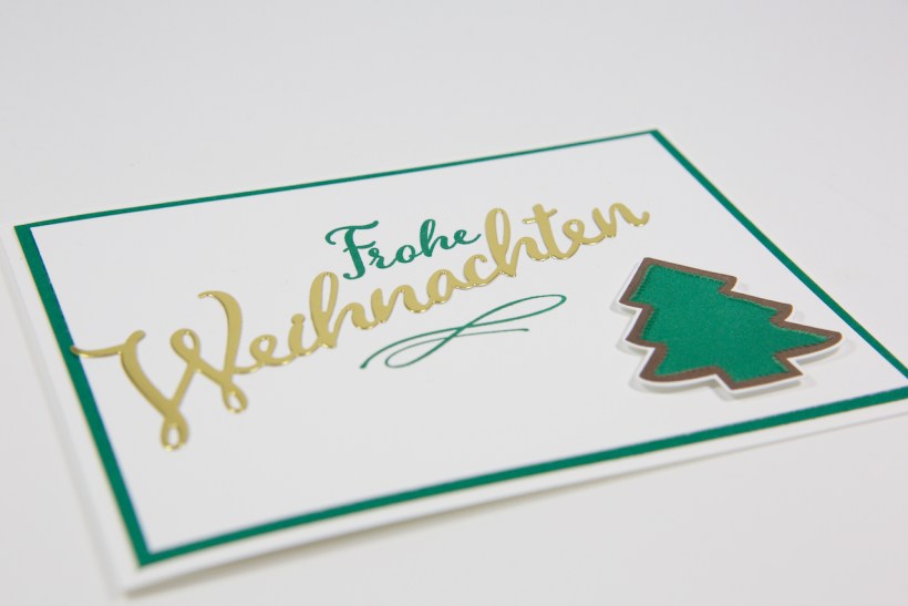Simple Weihnachtskarte mit Stampin' Up!