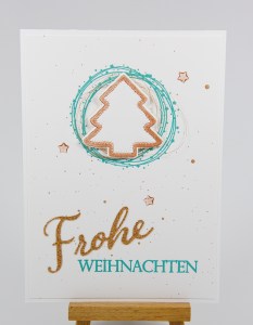Simple Weihnachtskarte mit Stampin' Up!