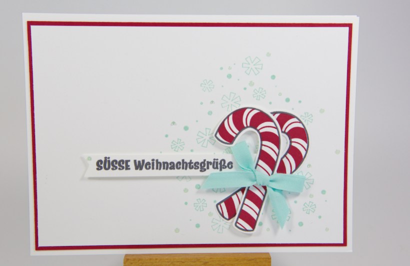 Candy Cane Weihnachtskarte mit Stampin' Up!
