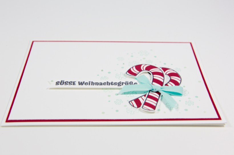 Candy Cane Weihnachtskarte mit Stampin' Up!