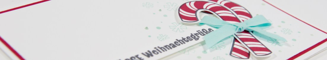 Candy Cane Weihnachtskarte mit Stampin' Up!