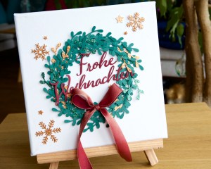 Weihnachtskranz mit Stampin' Up!