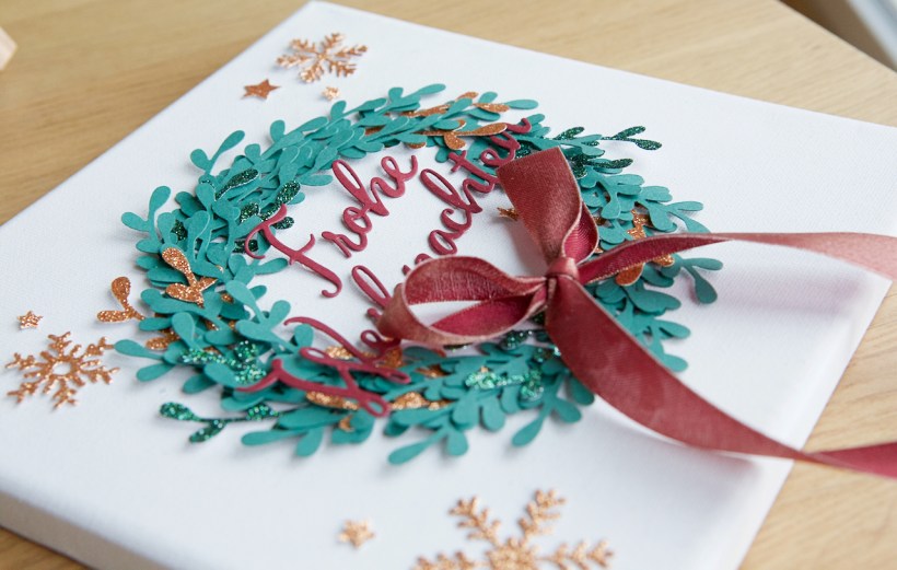 Weihnachtskranz mit Stampin' Up!