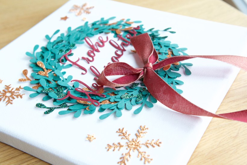 Weihnachtskranz mit Stampin' Up!