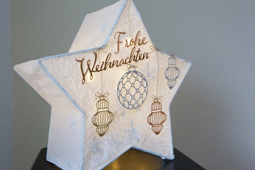 Weihnachtsstern-Lampe mit Stampin' Up!