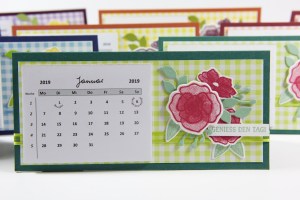 Tischkalender mit Material von Stampin' Up!