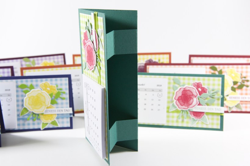 Tischkalender mit Material von Stampin' Up!