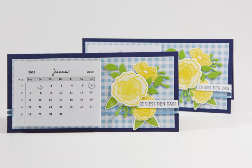 Tischkalender mit Material von Stampin' Up!