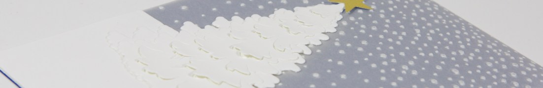 Pergamentkarte mit Tannenbaum mit Stampin' Up!