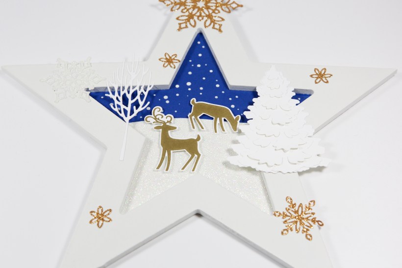 Fensterdeko-Stern mit Material von Stampin' Up!