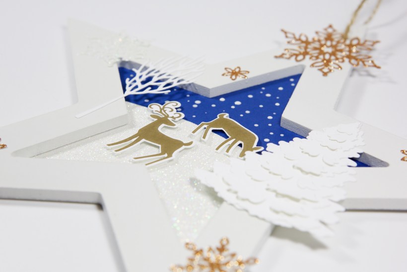 Fensterdeko-Stern mit Material von Stampin' Up!