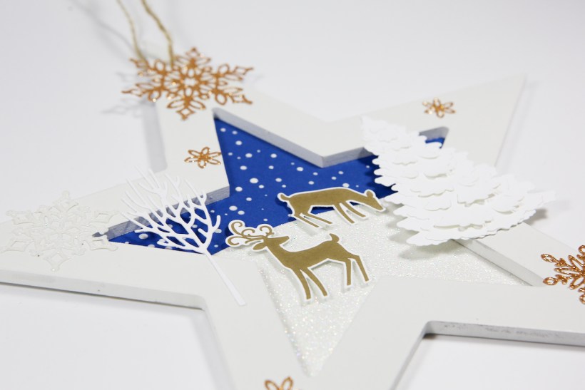 Fensterdeko-Stern mit Material von Stampin' Up!