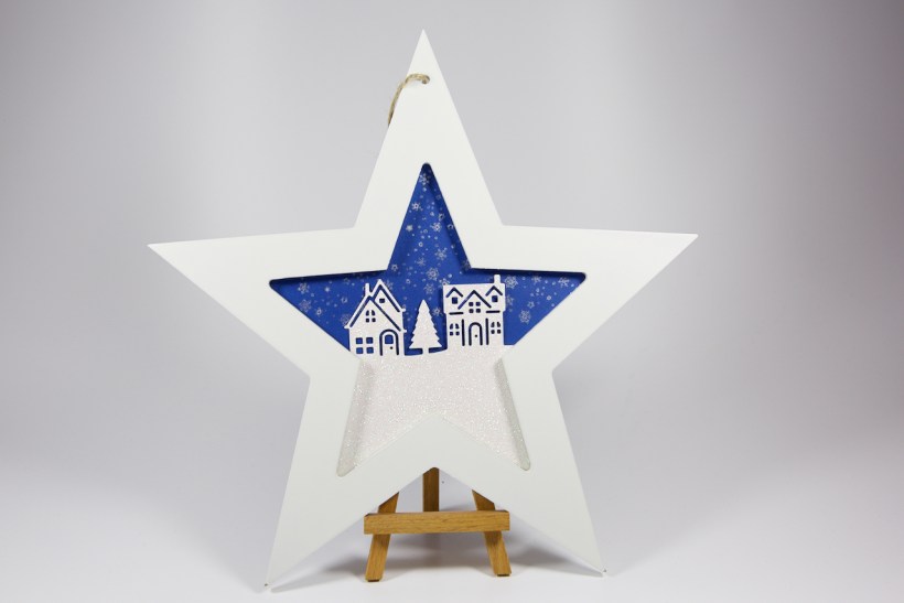 Fensterdeko-Stern mit Material von Stampin' Up!