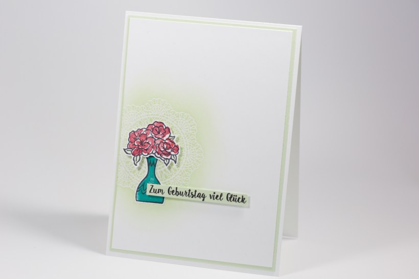 Einfache Geburtstagskarte mit vibrant vases von Stampin' Up!