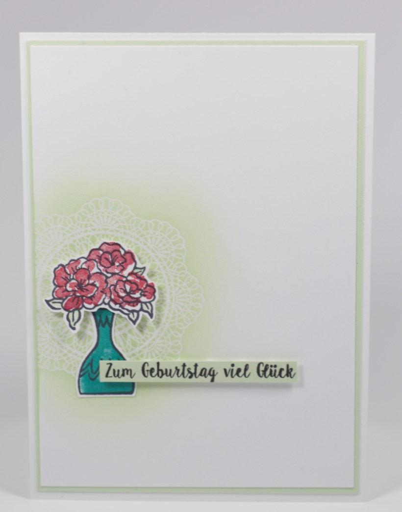 Einfache Geburtstagskarte mit vibrant vases von Stampin' Up!