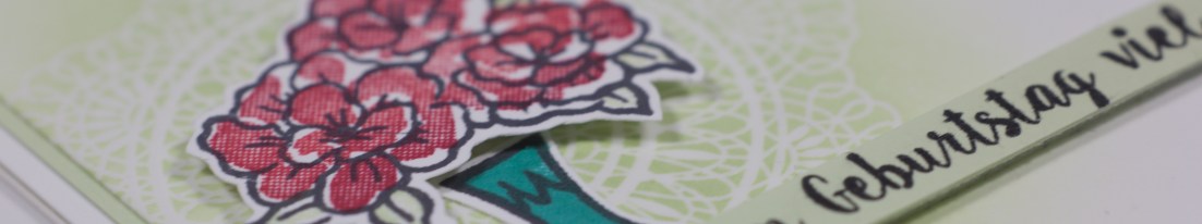 Einfache Geburtstagskarte mit vibrant vases von Stampin' Up!