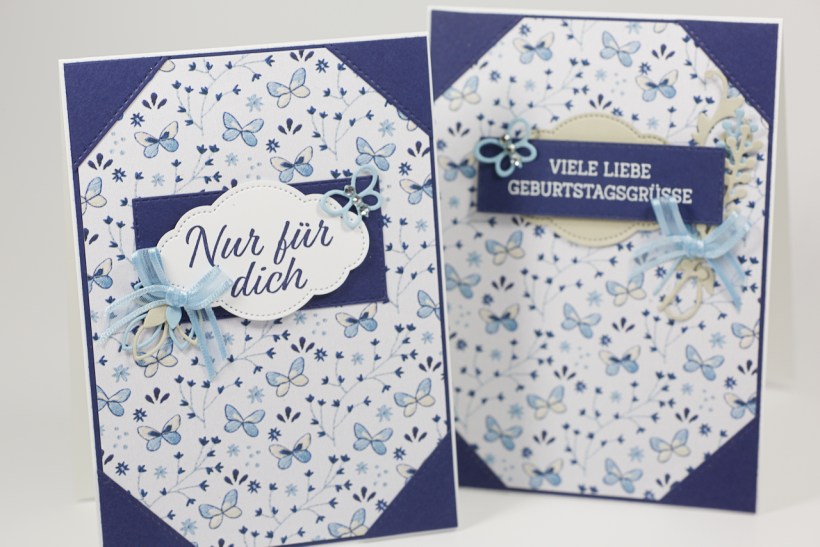 Notizbuch-Grußkarten mit Material von Stampen' Up!