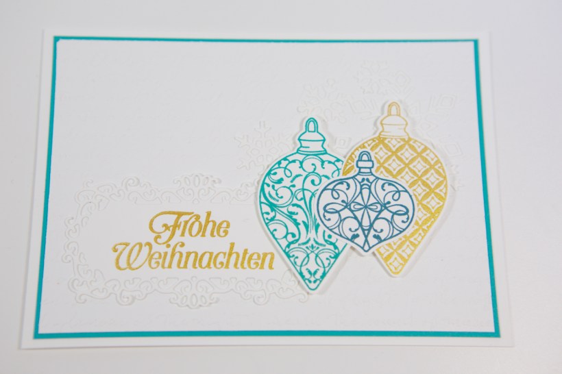 Weihnachtskarten mit Weihnachtskugeln von Stampin' Up!