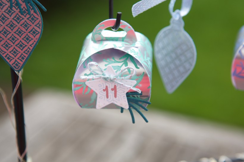 Adventskalender aus Mini-Zierschachteln von Stampin' Up!