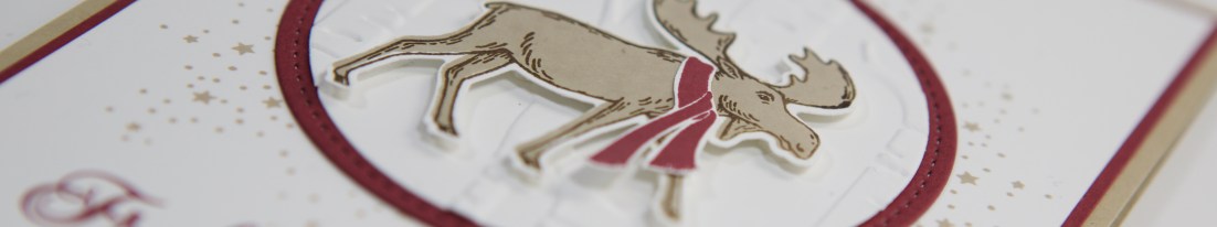 Elchkarte mit Material von Stampin' Up!