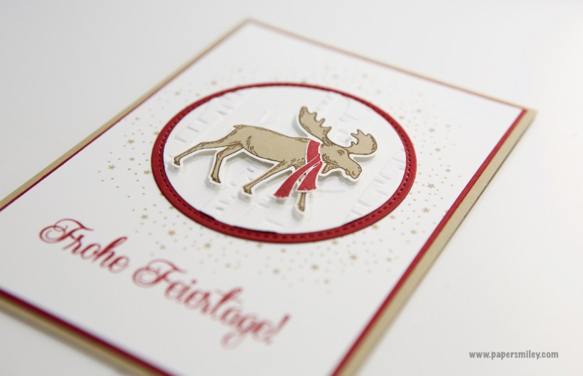 Elchkarte mit Material von Stampin' Up!