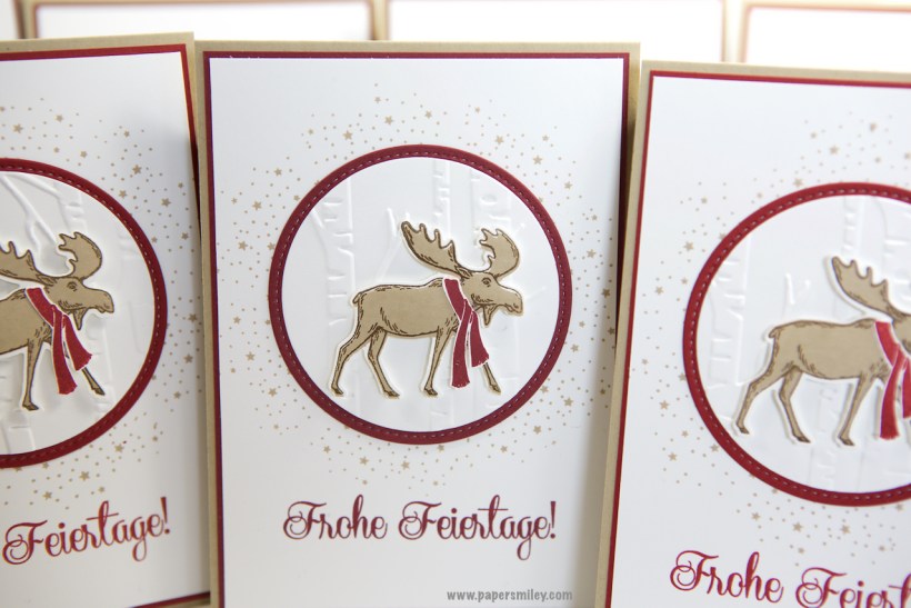 Elchkarte mit Material von Stampin' Up!