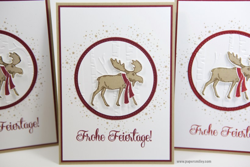 Elchkarte mit Material von Stampin' Up!