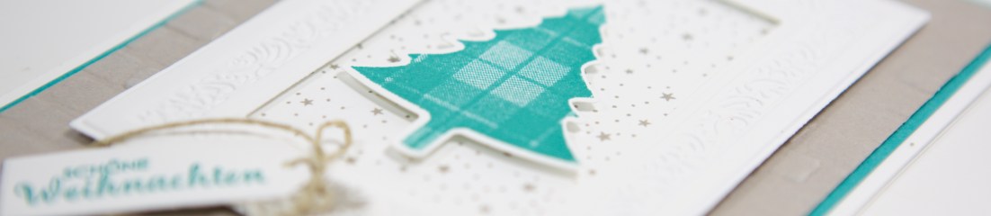 Weihnachtskarte mit Tannenbaum mit Stampin' Up!