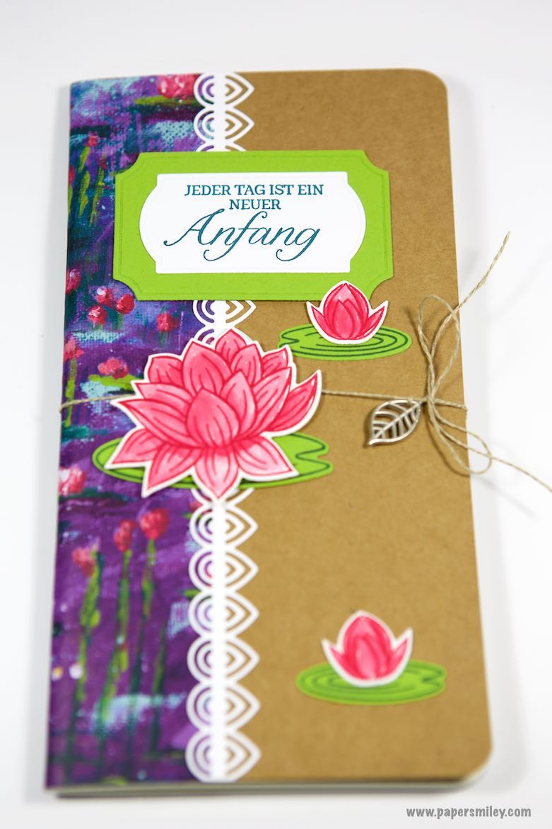 Travellers Notebook-Einlagen mit Seerosen von Stampin' Up!