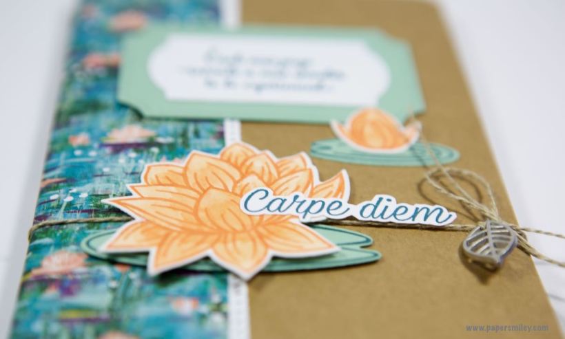 Travellers Notebook-Einlagen mit Seerosen von Stampin' Up!