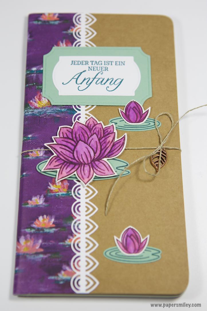 Travellers Notebook-Einlagen mit Seerosen von Stampin' Up!