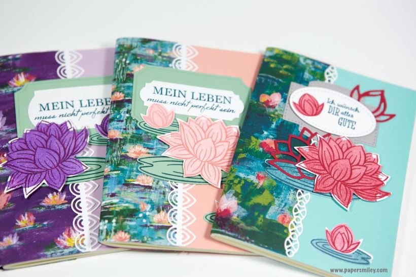 Travellers Notebook-Einlagen mit Seerosen von Stampin' Up!